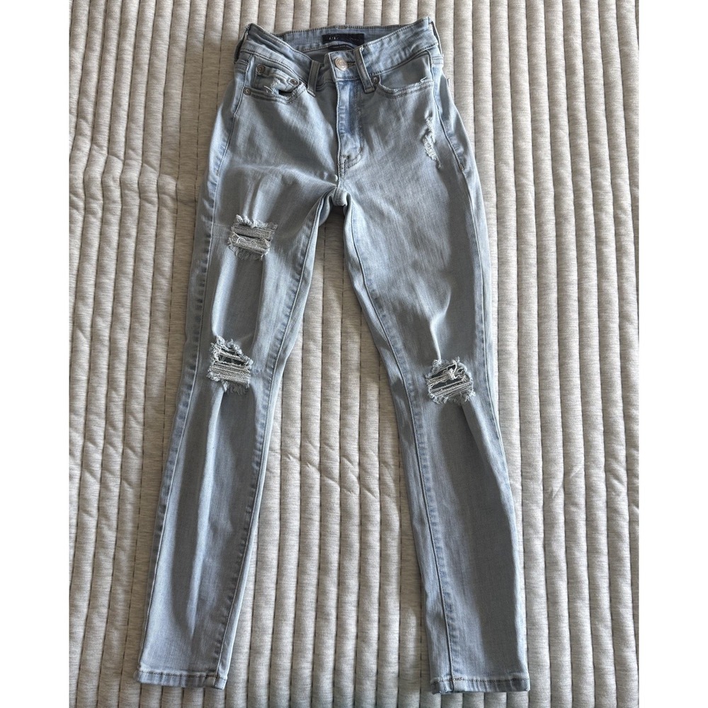 Aeropostale Super High-Rise Jegging Girls Teen Size 000 Short Distressed